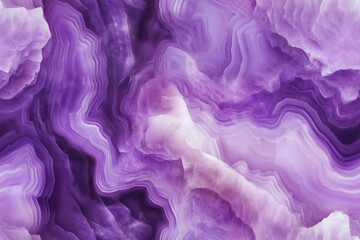 Fototapeta premium Seamless Sugilite purple agate stone, showcasing its intricate patterns and layers. The smooth, wavy lines create a mesmerizing abstract design.