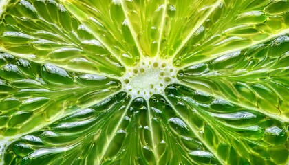 green lime slice macro fruit photo
