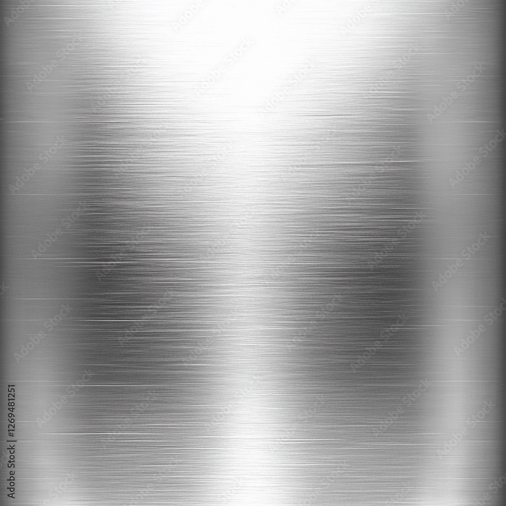 Poster smooth metallic surface creates a sleek backdrop