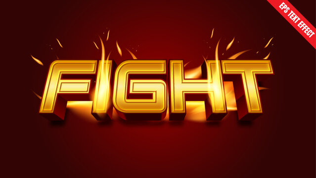 Fight Fire Burning Flame Text Effect. Dynamic Fire Typography for Bold Designs. Perfect for posters, logos, gaming graphics, and sports themes.