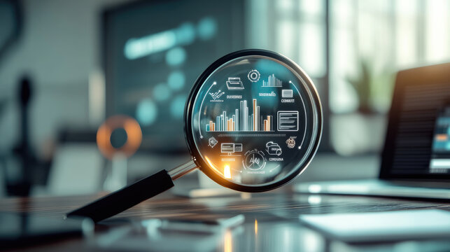 Data analysis techniques for business growth office environment infographic insights digital marketing strategies optimization