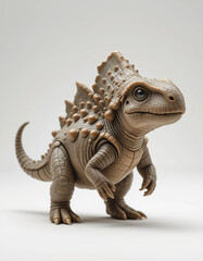 Fototapeta premium Baby Ankylosaurus Standing with a Soft, Bumpy Back