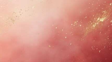 Elegant Muted Coral Background with Gold Speckles for Design, Digital Art, Textures, Calm Environment