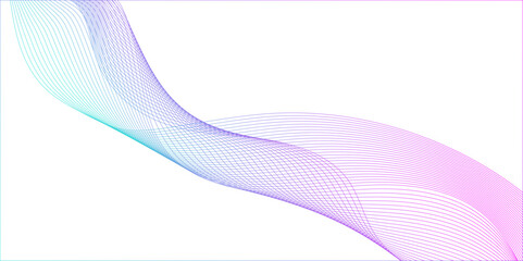 modern seamless abstract wave curve lines with flowing particles, smooth and dynamic speed wave patterns technology lines, Wavy flowing curve pattern of digital modern technology and geometry.