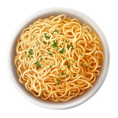 noodles isolated on transparent background