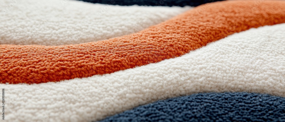 Poster textured fabric close-up soft material interior design cozy environment macro view textile pattern