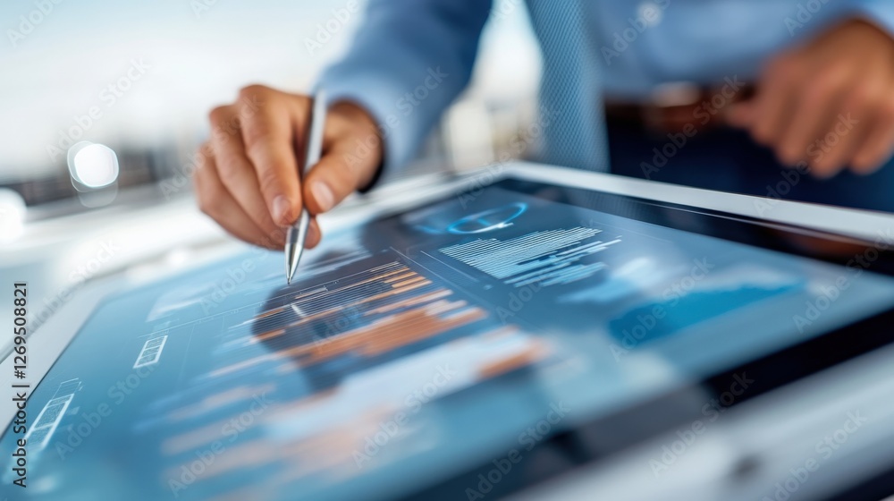 Aufkleber data analysis techniques for business growth office workspace digital presentation modern environmen