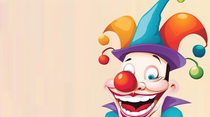 Naklejka premium April Fools' Day Humorous Background: Encounter Witty Fun and Enjoy the Joyful April Fool's Time