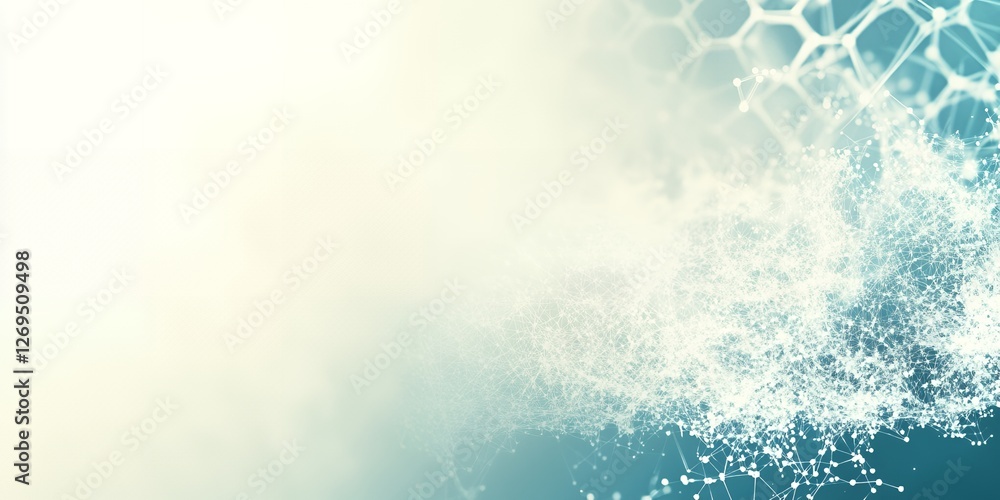 Poster abstract network connection digital data flow background image futuristic technology concept