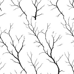 Obraz premium seamless background with tree branches