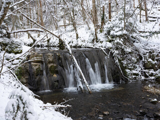 Wasserfälle im Winter