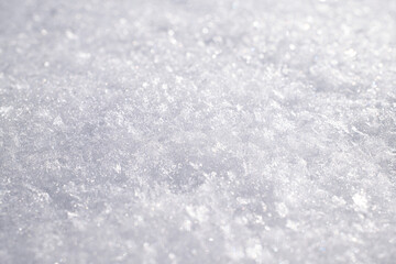 Frozen snow - white surface background
