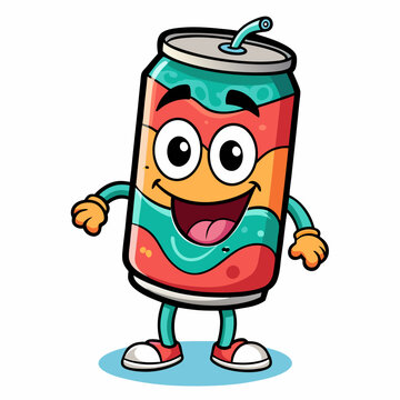 recommend clip art: Happy drink cup straw kids coloring page