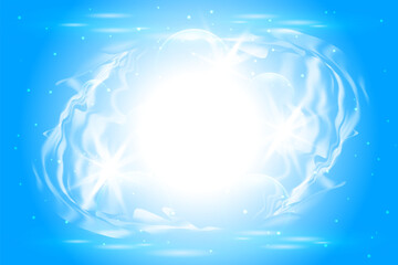 Laundry water illustration
