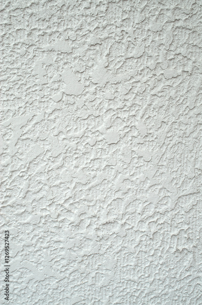 Canvas Prints White rough plaster on wall closeup