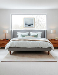 A Stylish Bedroom with a Relaxing Ambience"