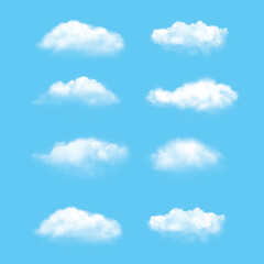 blue sky with white clouds