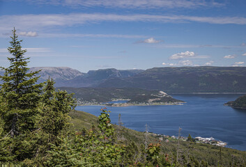 Obraz premium View over Bonne Bay, Gros Morne National Park, Newfoundland and Labrador, Canada