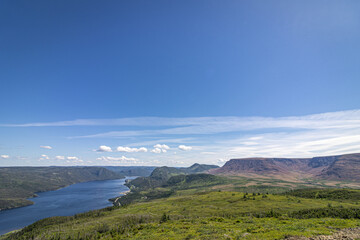 View over Bonne Bay, Gros Morne National Park, Newfoundland and Labrador, Canada