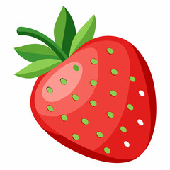 Strawberry isolated  on white