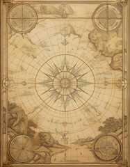 Fototapeta premium beige old abstract map background