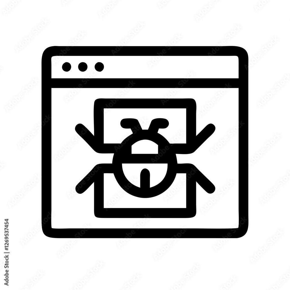 Aufkleber ransomware decryption lock icon vector - cybersecurity symbol for data recovery, malware removal.