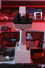 Microscope in reasearch lab