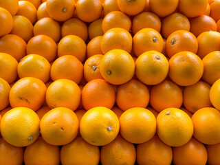 Close up view of a fresh oranges.