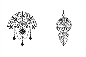 Vector eps bundle ornament 
