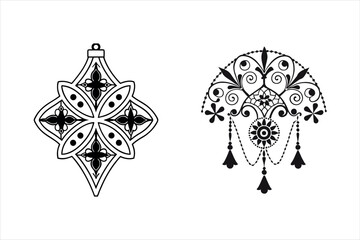 Vector eps bundle ornament 