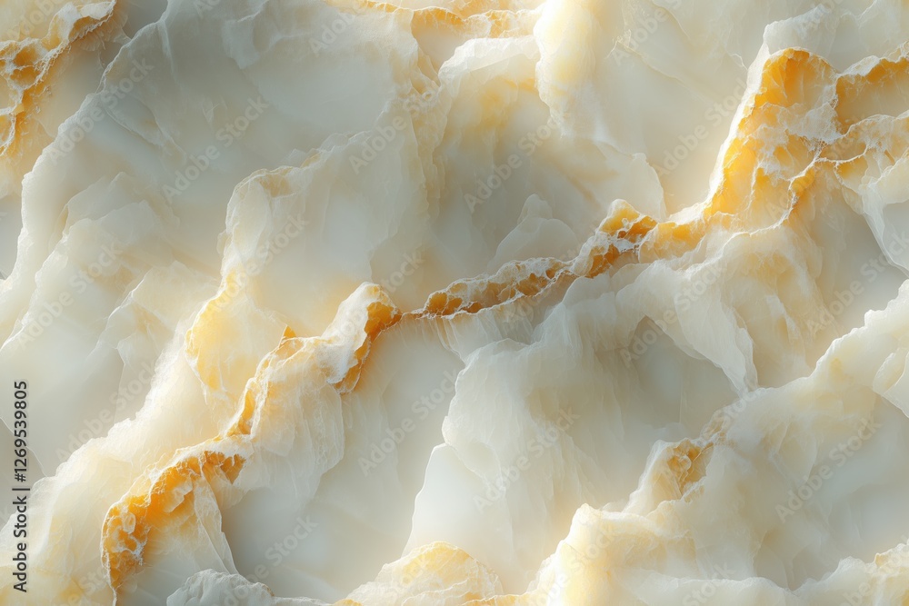 Poster seamless south onyx beautiful onyx stone surface with intricate patterns of cream and golden hues. t