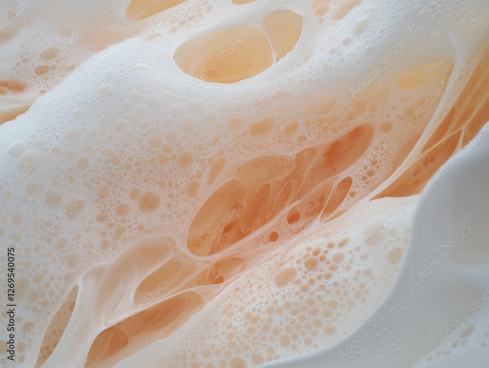 Poster bubbling foam texture abstract art close-up creative environment soft colors fluid concept