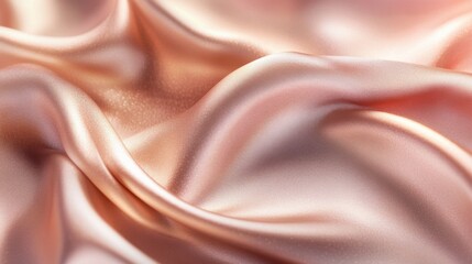 Obraz premium Glamorous Rose Gold Metallic Background, Elegant Design, Digital Art, Soft Gradient, Close-Up, Visual Aesthetics