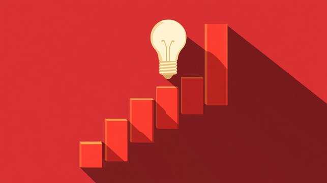 Innovative growth strategy business concept graphic design creative environment high angle idea development