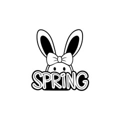 Fototapeta premium easter bunny vector illustration