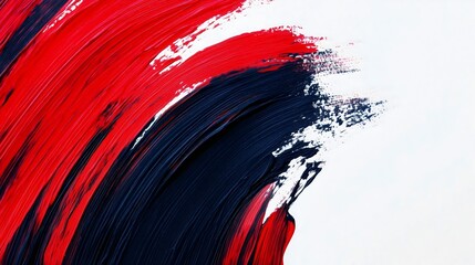 abstract red and black paint strokes creating a bold artistic effect
