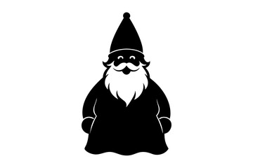 Santa Claus vector icon silhouette