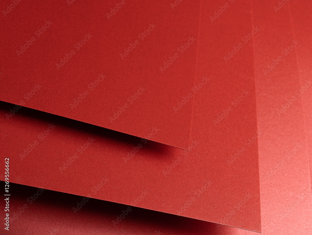 Poster fiery crimson paper background with deep garnet and mahogany tones. stacked, layered textures and gl