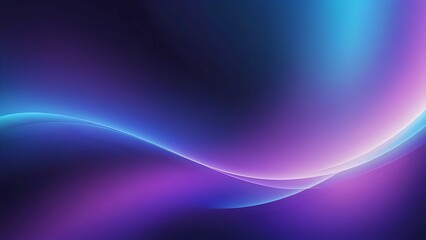 Soft gradient glow in vibrant blue and purple tones, creating a dreamy and futuristic abstract background