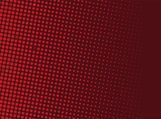 Obraz premium Dark Red halftone dotted background