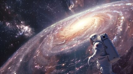 Fototapeta premium Astronaut cosmonaut discovery 