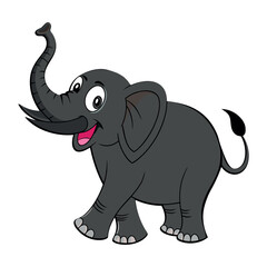 Elephant cartoon design