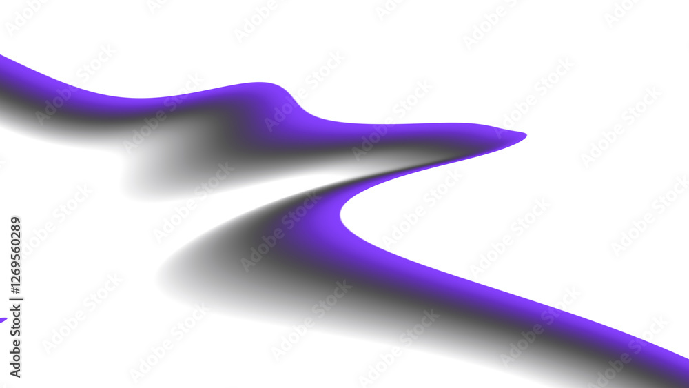 Poster blurred transparent gradient background. elegant purple wavy line on transparent png overlay backgro