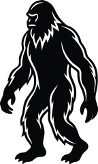 Bigfoot Sasquatch SVG Cut File for Cricut and Silhouette, EPS Vector, PNG , JPEG set of silhouettes of people