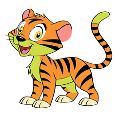Cartoon tiger design art