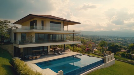 Fototapeta premium House with Swimming Pool