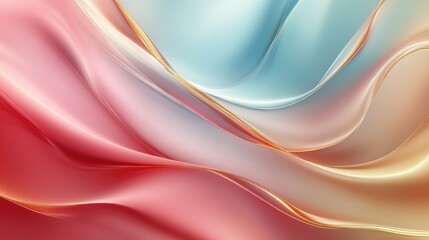 Fototapeta premium Tranquil Red-to-Blue Gradient Background for Upscale Design Work, Soft Accents, Digital Art, Serene Environment