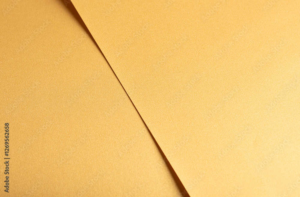 Fototapete golden yellow paper background with a smooth texture and soft gradient. subtle wavy lines and geomet