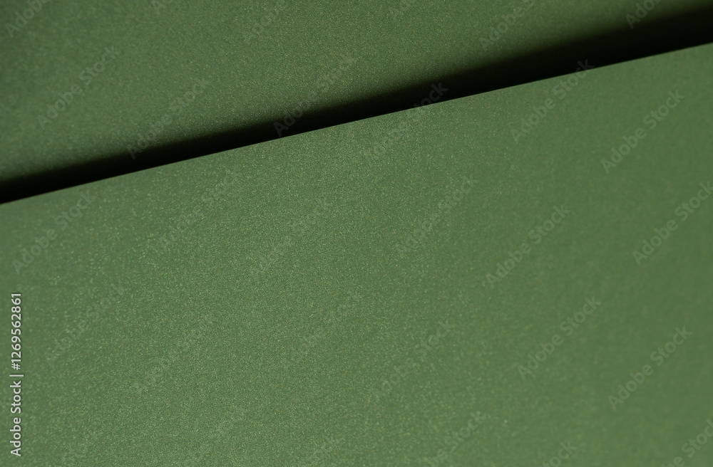 Leinwandbilder moss green paper background with a smooth matte texture and subtle geometric lines. deep forest and 