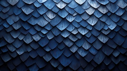 Geometric background design with descending blue droplets creating a soothing water effect on a textured surface